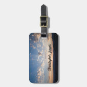 サンセットスカイパーソナライズされた ラゲッジタグ (正面縦)