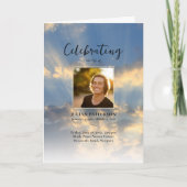 サンセットスカイフォトお祝いの葬式 プログラム (正面)