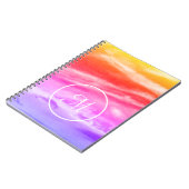 サンセットスカイモノグラム ノートブック (左側)