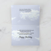 サンセットスカイ宗教的誕生日 カード (内部)