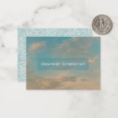 サンセットスカイ悔やみや弔慰エンクロージャノートカード ノートカード (正面/裏面インサイチュ)