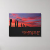 サンセットスカイ感動的ストレッチキャンバス印刷 キャンバスプリント (正面)