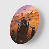 サンセットスカイ ラウンド壁時計 (傾斜)