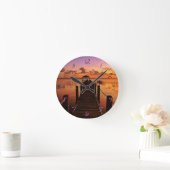 サンセットスカイ ラウンド壁時計 (ホーム)