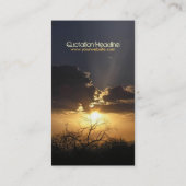 サンセットスキー垂直名刺 名刺 (裏面)