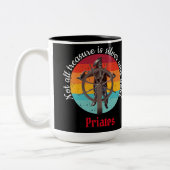 サンセットスケルトンパイレーツパーティー ツートーンマグカップ (左)