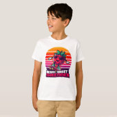 サンセットスケートボードストロベリー Tシャツ (正面フル)