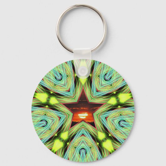 サンセットスターキーチェーン キーホルダー (正面)