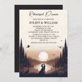 サンセットスタームーンクラウドトワイライトリハーサルディナー 招待状 (正面/裏面)