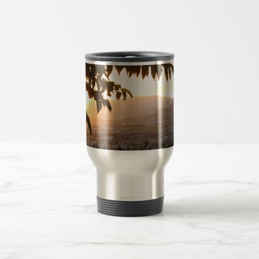サンセットステンレス鋼444 ml旅行/通勤マグ トラベルマグ (中央)