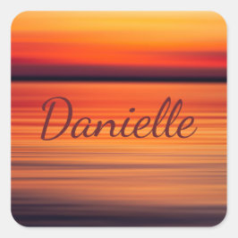 サンセットストライプのIIIステッカー スクエアシール