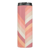 サンセットストライプアースの湾曲したパーソナライズされた タンブラー (裏面)