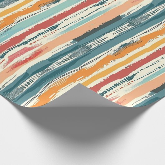 サンセットストライプセレナードラッピング紙 ラッピングペーパー (角)