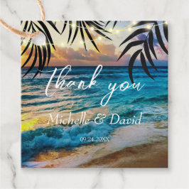 サンセットストリングライトビーチ フェイバータグ