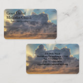 サンセットストームクラウドクリスチャン牧師 名刺 (正面/裏面)