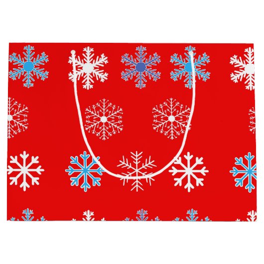 サンセットスノーフレークラージ抱き枕 ラージペーパーバッグ (正面)