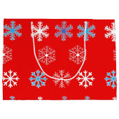 サンセットスノーフレークラージ抱き枕 ラージペーパーバッグ (裏面)