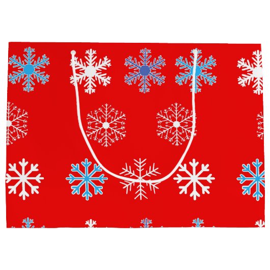 サンセットスノーフレークラージ抱き枕 ラージペーパーバッグ (裏面)