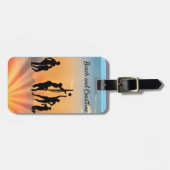 サンセットスパイクトートバッグ ラゲッジタグ (正面横)