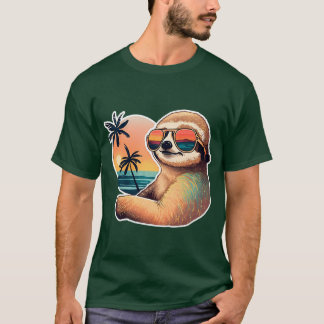 サンセットスロース古着スローサマースロービーチスロット Tシャツ