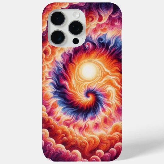 サンセットスワール、タイダイ Case-Mate iPhoneケース (裏面)