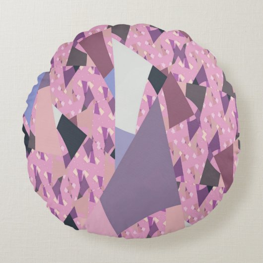 サンセットセイルズ抽象芸術 ラウンドクッション (正面)