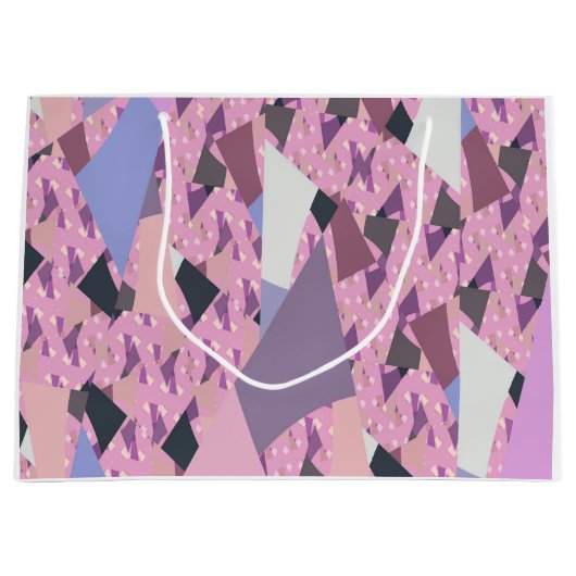 サンセットセイルズ抽象芸術 ラージペーパーバッグ (正面)