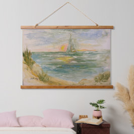 サンセットセイルタペストリー 吊り下げ型タペストリー