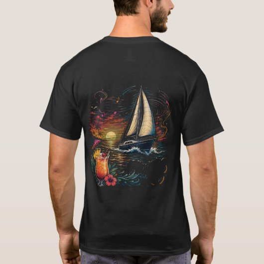 サンセットセイル Tシャツ (裏面)
