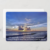 サンセットセレティティ祈りの言葉招待状 招待状 (正面/裏面)