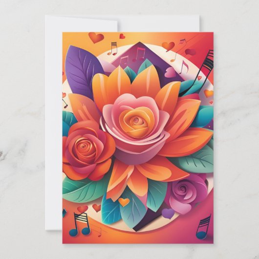 サンセットセレナーデ結婚式招待状 招待状 (正面)