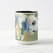 サンセットセレナーデ:サバンナのグラフェスの放牧» ツートーンマグカップ (中央)