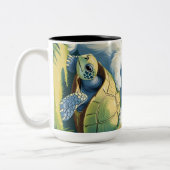 サンセットセレナーデ:サバンナのグラフェスの放牧» ツートーンマグカップ (左)