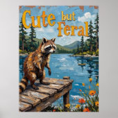 サンセットセレナーデ:桟橋のアライグマ ポスター (正面)