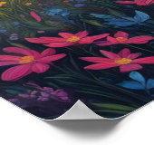 サンセットセレナーデ、輝く花 ポスター (角)