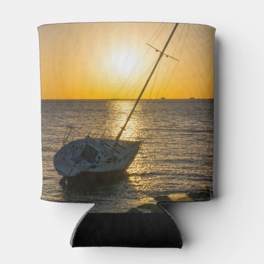 サンセットセーリングボートシクラックガルフブリーズクーラーボックス 缶クーラー (裏面)