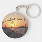 サンセットセーリングボート両面 キーホルダー (裏面)