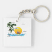 サンセットセーリング キーホルダー (裏面)
