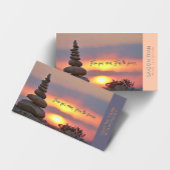 サンセットゼンストーンヨガピーチ 名刺