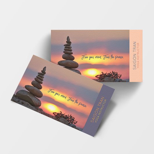 サンセットゼンストーンヨガピーチ 名刺