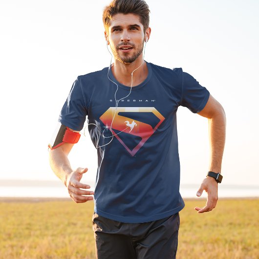 サンセットソアースーパーマンシールド Tシャツ