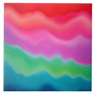 「サンセットソルベカラフルット」抽象芸術アート タイル