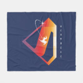 サンセットソーアマンすごいシールド フリースブランケット (正面(横))