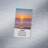 サンセットソーシャルメディア・ポートレートレイアウトプロモマグネット マグネット名刺 (インサイチュ)