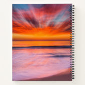 サンセットタマラックビーチ |カールスバッド, CA ノートブック (裏面)