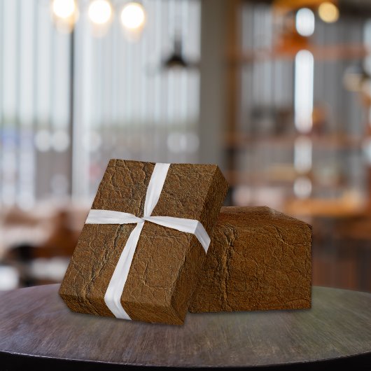 サンセットタンの革の風合い ラッピングペーパー