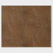 サンセットタンの革の風合い ラッピングペーパー (フラット)