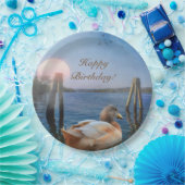 サンセットダックハッピーバースデー ペーパープレート (パーティー)