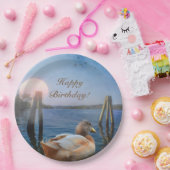 サンセットダックハッピーバースデー ペーパープレート (パーティー)