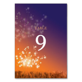 サンセットダンデリアグラデーション結婚ズ テーブルナンバー